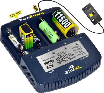 Hückmann 142313 AccuPower IQ338XL charger