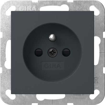 Gira 448528 earth pin+SH System 55 anthra socket