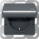 Gira 455728 KD BSF+SH System 55 anthra socket SCHUKO