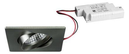 Brumberg 39455153 230V AC 6W 3000K nickel ma LED recessed ceiling spotlight