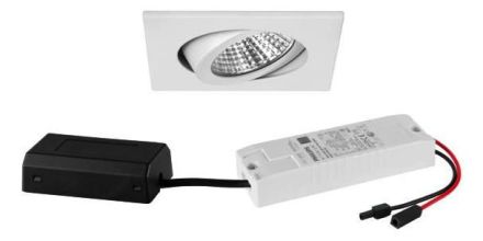 Brumberg 41465073 230V AC 6W 3000K white LED recessed ceiling spotlight