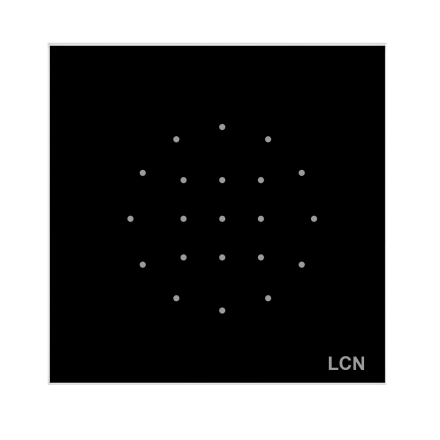 Issendorff 30341 LCN - GG1B black, incl. Corona light button for counter control