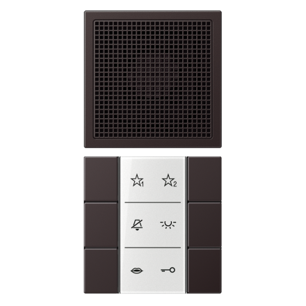 Jung SIAIAL6D audio indoor station, LS series, dark (painted aluminum)