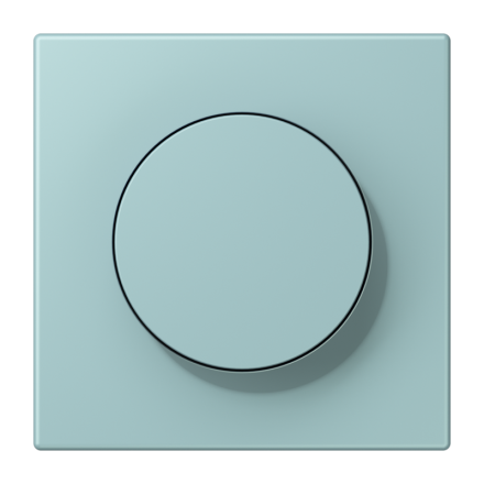 Jung LC1740214 cover with rotary knob, LS series, céruléen clair ( LC32033 )