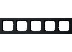 Gira 021509 5-way E2 black cover frame