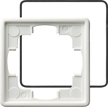Gira 025140 1-gang cover frame IP21 S-Color pure white