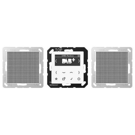 Jung DABA2WW Smart Radio DAB+, Set Stereo, Series A, alpine white