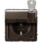 MERTEN MEG2316-7215 SCHUKO socket dark Brazil AQUADESIGN