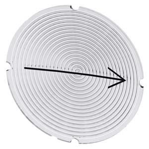 Siemens 3SU1900-0AB71-0QR0 Insert plate round milky symbol arrow direction right