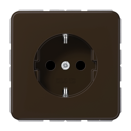 Jung CD1520BR SCHUKO socket, 16 A 250 V ~, Duroplast, CD series, brown