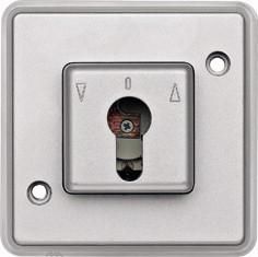 MERTEN 318260 roller shutter button insert matt silver PANZER