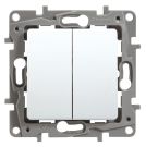 Legrand 664508 double changeover switch Niloe 6A Ultrawhite white, (white)