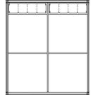 Ritto 1554370 Housing 4-way + 8 module slots, flush-mounted, white