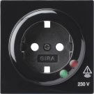 Gira 144147 Cover SCHUKO surge protection S-Color Black