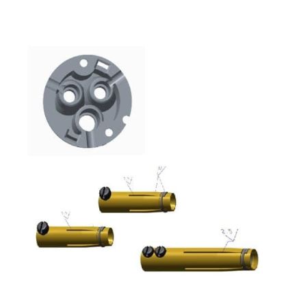 ABB Stotz-Kontakt SOCKET COMPL.216MHS6 , 216MHS6 box complete for type MHS with box, contact sockets and screws , 2CMA181711R1000
