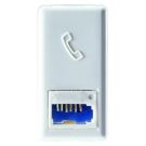 Gewiss GW20272 6 contacts1M British standard white telephone junction box