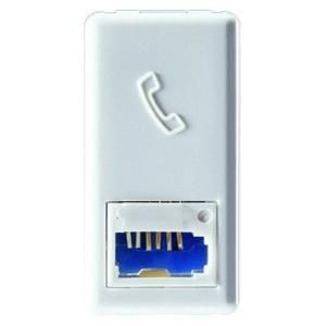 Gewiss GW20272 6 contacts1M British standard white telephone junction box