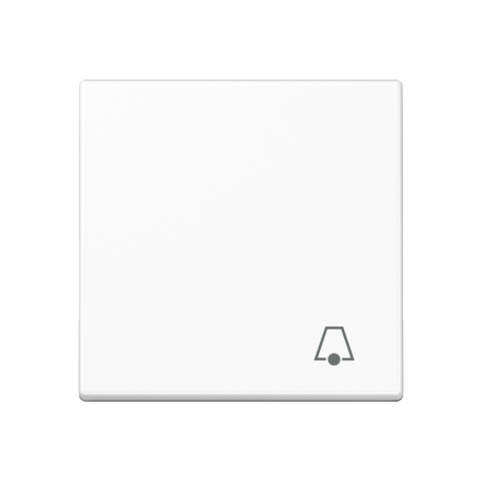 Jung A590BFKWW rocker switch 1-way, symbol bell, thermoplastic, series A, alpine white