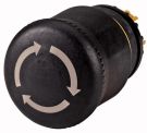 Eaton M22S-PVT STOP/HOLD button, non-illuminated, black, twist-to-release, 271499