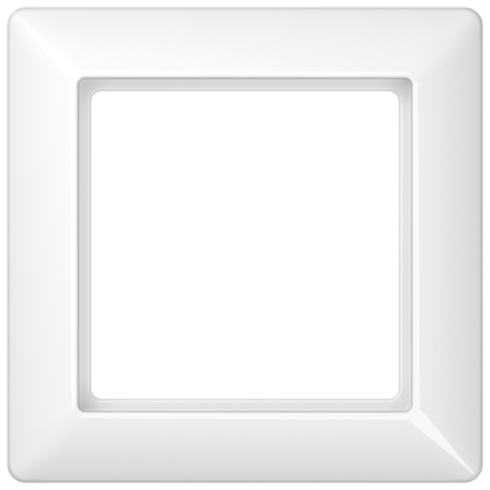 Jung AS581WW frame 1-way, vertical and horizontal mounting, Duroplast, AS 500, alpine white