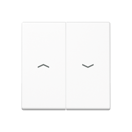 Jung A595PWW rocker switch 2-way, with arrow symbols, Duroplast, Series A, alpine white