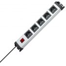 Kopp 226620015 POWERversal 5-way 250V 16A 3600W IP20 power strip