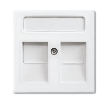 Busch-Jaeger 1800-914 Central plate, with label field alpine white