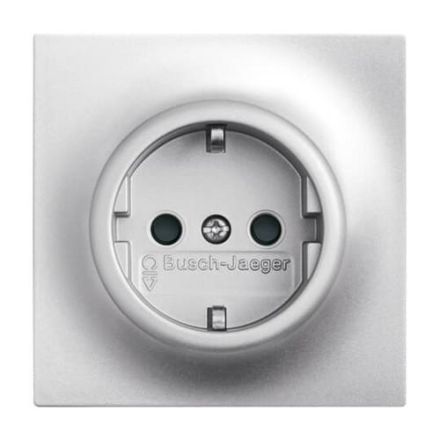 Busch-Jaeger 20 EUC-783 SCHUKO® socket insert aluminum silver
