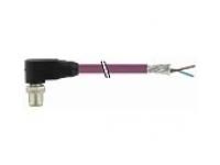 Murrelektronik 7000-14081-8401000 M12 PUR 1x2x0.64 shielded violet 10m yellow plug Profibus