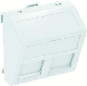 OBO Bettermann DTS-2RM RW1 for 2 modules type RM pure white data technology carrier, 6119298