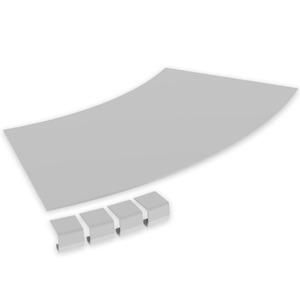Unex 67315-04 for flat 45° grey RAL7035 300 R600 U23X cover