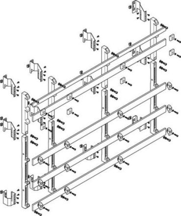 ABN deep 185mm with CU 50x10mm 5-pole 150mm busbar module (MTSC58985)