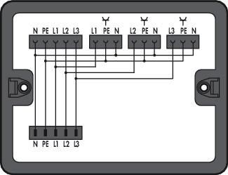 Wago 899-631/346-000 Distribution block PA series 899 5p 3out