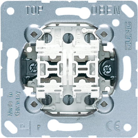 Jung 539U double button, 2 changeover contacts, 10 A 250 V ~
