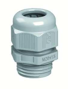 OBO Bettermann V-TEC VM M25 silver grey cable gland, 2022849