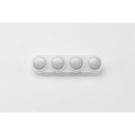 Ritto RGE1276449 button unit 4-way silver (pack of 1)