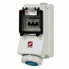 Mennekes 7143 wall socket 16A 3-pole 6h 230V IP67