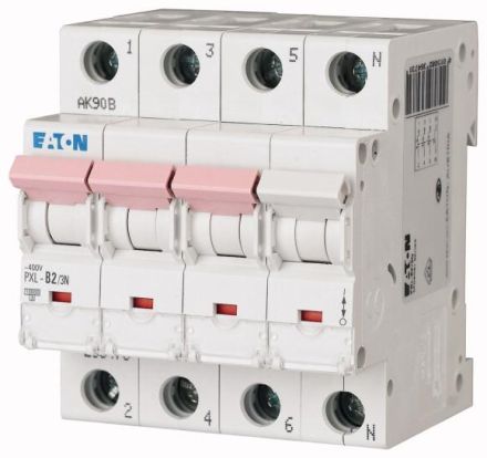 Eaton PXL-C2/3N circuit breaker, 2A, 3p+N, C-Char , 236515