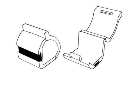Ledxon 9100761 LCR Transparent with magnet 2 pcs mounting clip set