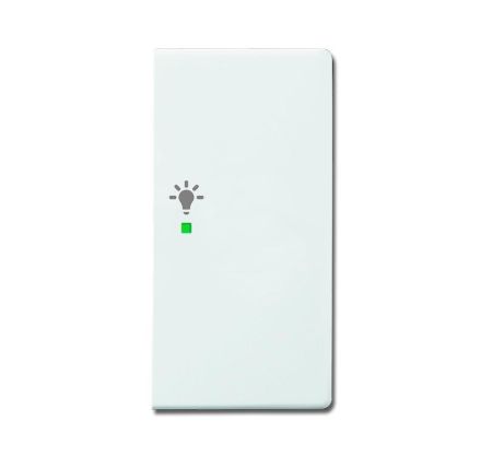Busch-Jaeger 6231-22-84 rocker switch, 2-way right, with symbol 'light' studio white