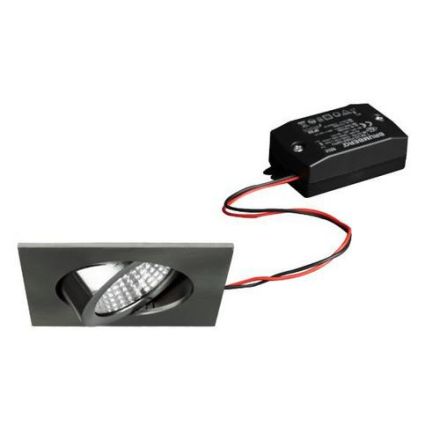 Brumberg 38365153 LED recessed spotlight 230V 6W 3000K nickel matt