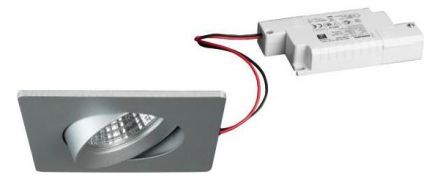 Brumberg 39455683 230V AC 6W 3000K silver LED recessed ceiling spotlight