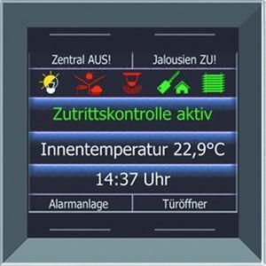 Issendorff 30230 LCN-GTS4DB 2.8 inch black with 4 buttons glass color display