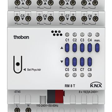 THEBEN RM 8 T KNX universal actuator | 8-way