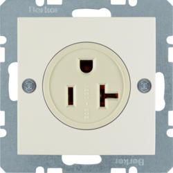 Berker 41688982 Socket with protective contact 'USA/CANADA'NEMA 5-20 R white, glossy Berker S.1
