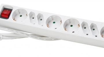 Kopp 129502003 TSD 4+4f. 1.5qmm supply cable 1.4m BS aw power strip