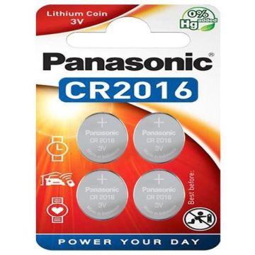 Panasonic 39-190-059 Lithium button cell CR-2016EL/4B, battery