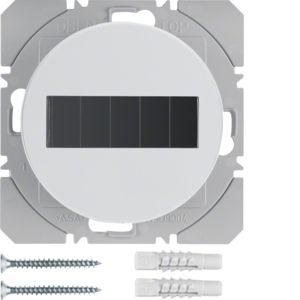 BERKER 85655139 KNX RF wall transmitter flat R.1/R.3 | 1-way, solar | polar white glossy