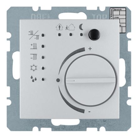 BERKER 75441183 KNX temperature controller S.1/B.3/B.7 | with button interface | matt aluminum