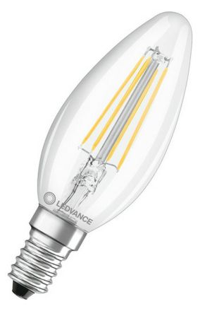 LEDVANCE Osram 4099854069291 LED CLB40 4W 840 FILCL E14 P LED lamp